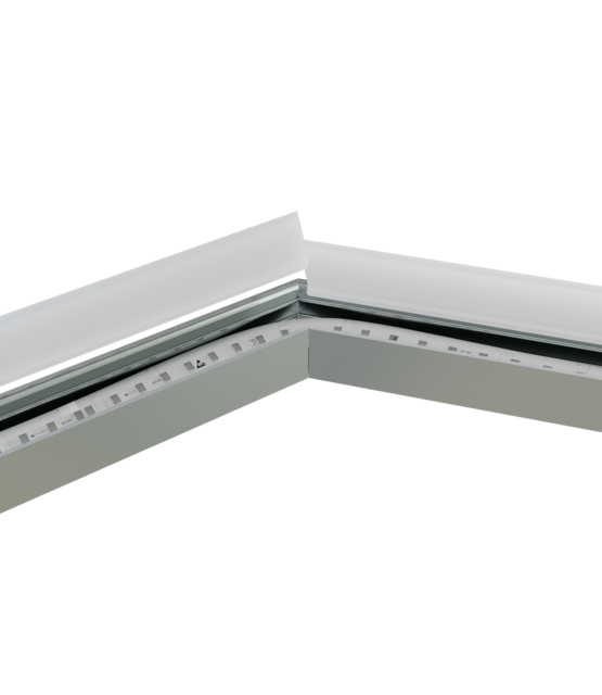 Hoek verbinding 135° wit voor LED profiel 302WIT