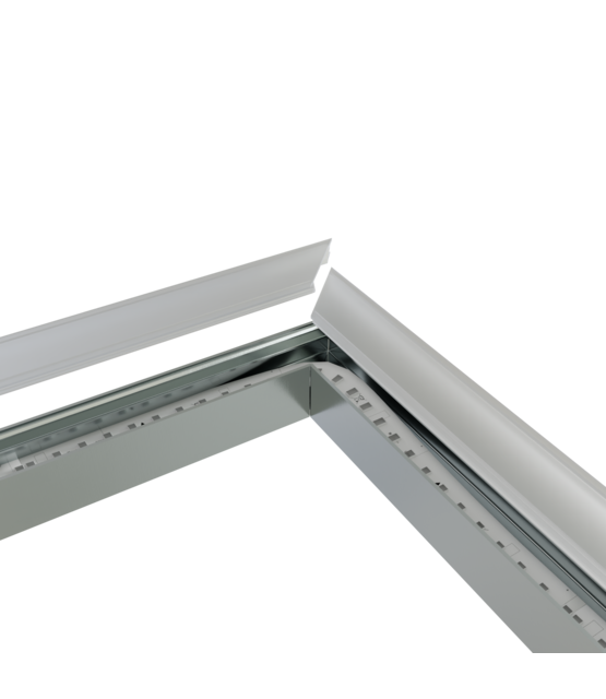 Hoek verbinder 120° zwart voor LED profiel 302ZWART