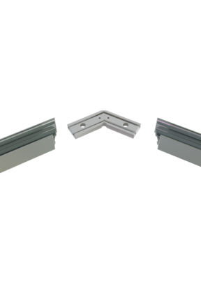 Hoek verbinder 120° wit voor LED profiel 302WIT