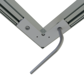 Hoek verbinder 120° alu voor LED profiel 302ALU