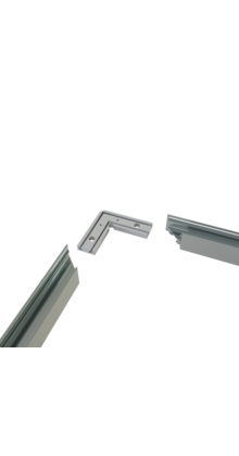 Hoekverbinder 90° zwart voor LED profiel 302ZWART