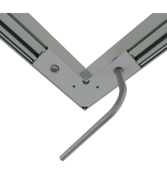 Hoekverbinder 90° zwart voor LED profiel 302ZWART