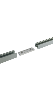 Connector 180° alu voor LED profiel 302ALU