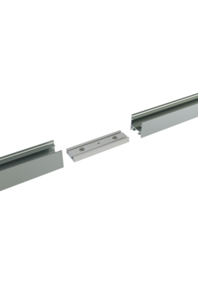 Connector 180° alu voor LED profiel 302ALU