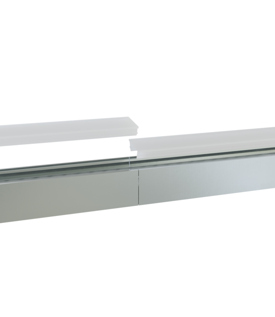 Connector 180° alu voor LED profiel 302ALU