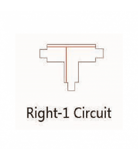 t stuk connector voor zwarte 3-fase rail links