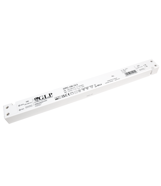 SLIM LED voeding 150 watt 24 volt 6,25 Ampère - IP20 - compact - GTPC-150-24-S