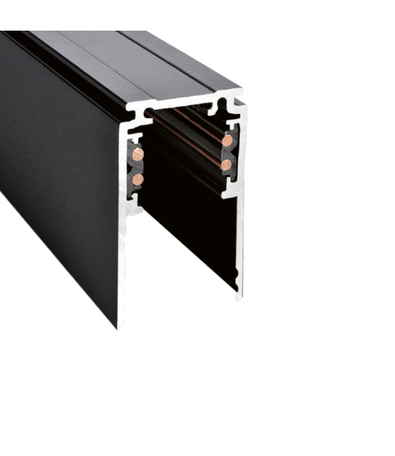 LED 48V Deep rails 100-300 cm - Zwart