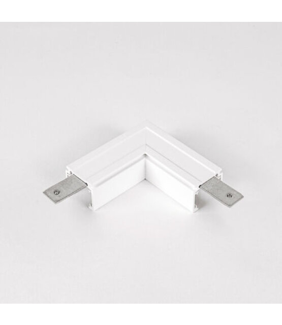 48V L Profiel Connector Plat Links- Wit