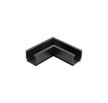 48V L Profiel Connector Plat Links- Zwart