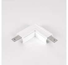 48V L Profiel Connector Plat Rechts - Wit