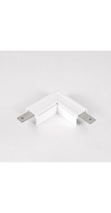 48V L Profiel Connector Plat Rechts - Wit