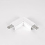 48v LED railsysteem - Powergear 48V L Profiel Connector Plat Rechts - Wit