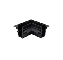 48V Inbouw L Profiel Connector Plat Links - Zwart