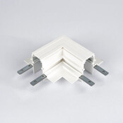 48V Inbouw L Profiel Connector Plat Rechts - Wit