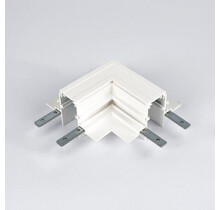 48V Inbouw L Profiel Connector Plat Rechts - Wit