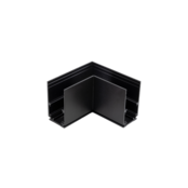 48V Deep L Profiel Connector Plat Rechts - Zwart