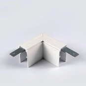 48V Deep L Profiel Connector Plat Rechts - Wit