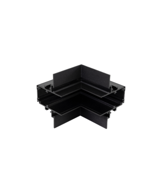 48V Inbouw L Profiel Connector Stereo - Zwart