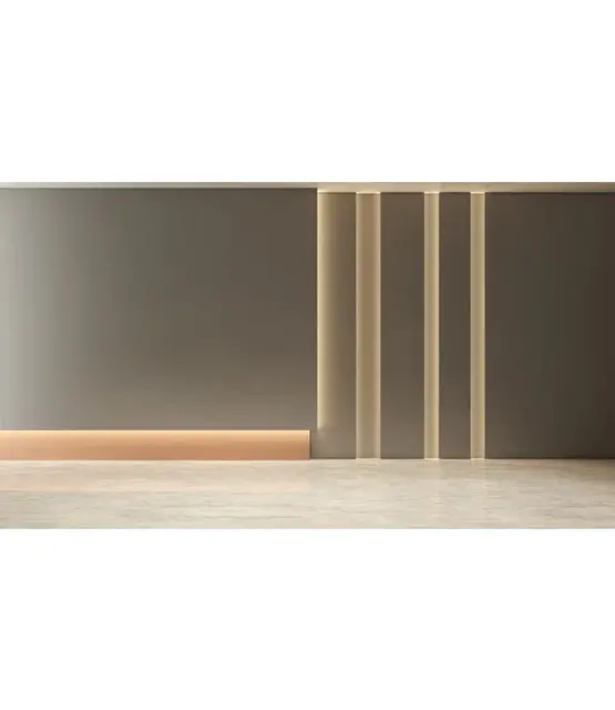 LED inbouw plintprofiel inclusief opaal klikafdekking 38.6 mm x 12,60 mm GIPS10ALU