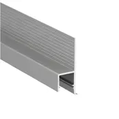LED inbouw plintprofiel inclusief opaal klikafdekking 38.6 mm x 12,60 mm GIPS10ALU