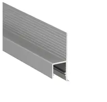 LED inbouw plintprofiel inclusief opaal klikafdekking 38.6 mm x 12,60 mm GIPS10ALU