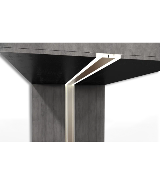 LED profiel Up Down - met klikafdekking 21,3 mm x 70 mm - UpDown01Zwart