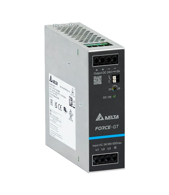 DIN Rail LED voeding 120 watt 24 volt 5 Ampère - IP20 - DRF-24V120W3GBA