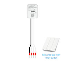 Draadloze 3 zone dimmer met Push Dimmer 2,4GHz  Single Color/Dual White/RGB/RGBW/RGBWW/RGBCCT - PUSH2-3ZONE