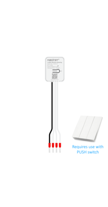 Draadloze 3 zone dimmer met Push Dimmer 2,4GHz  Single Color/Dual White/RGB/RGBW/RGBWW/RGBCCT - PUSH2-3ZONE