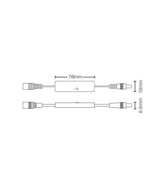 Mini compacte LED strip controller - 1 zone - PRO - Miboxer MLR1
