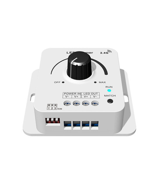 LED draaidimmer 12 / 24 / 36 / 48 Volt max 8 ampere - V1-KS