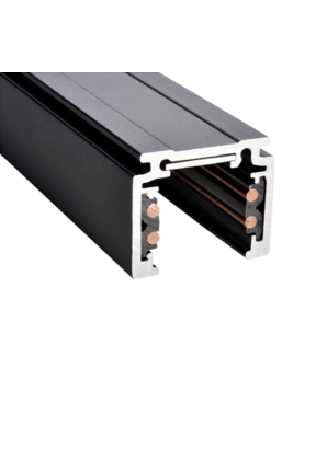 LED 48V opbouw rails zwart 100-300cm - Zwart