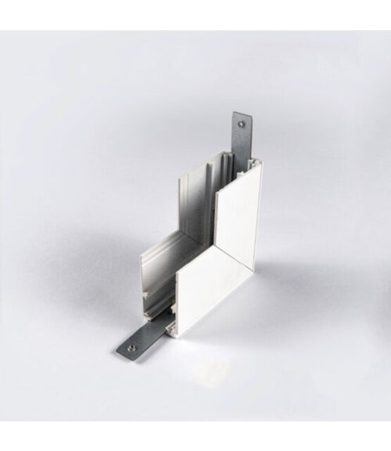 48V Deep L Profiel Connector Stereo -Wit