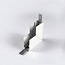 48v LED railsysteem - Powergear 48V Deep L Profiel Connector Stereo -Wit