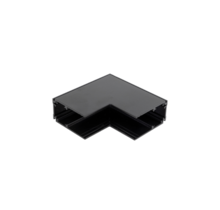 48V Deep L Profiel Connector Stereo -Zwart