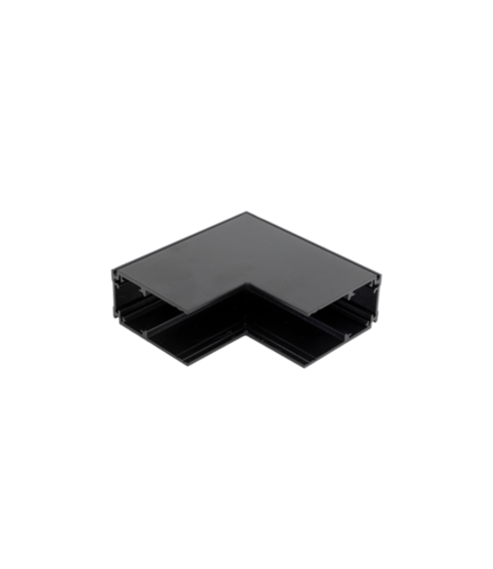 48V Deep L Profiel Connector Stereo -Zwart