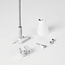 48v LED railsysteem - Powergear Plafondbevestiging EZCLICK met Draadeinde - Wit