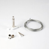 Plafondbevestiging EZCLICK met Staaldraad -Wit