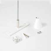 Rail Versterkingsplaat met Draadeinde - Wit