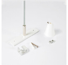 Rail Versterkingsplaat met Draadeinde - Wit