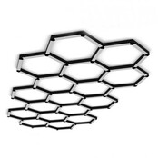 LED profiel honingraat Y verbinder XL306ZWART serie verbindingsstuk - inclusief schroeven