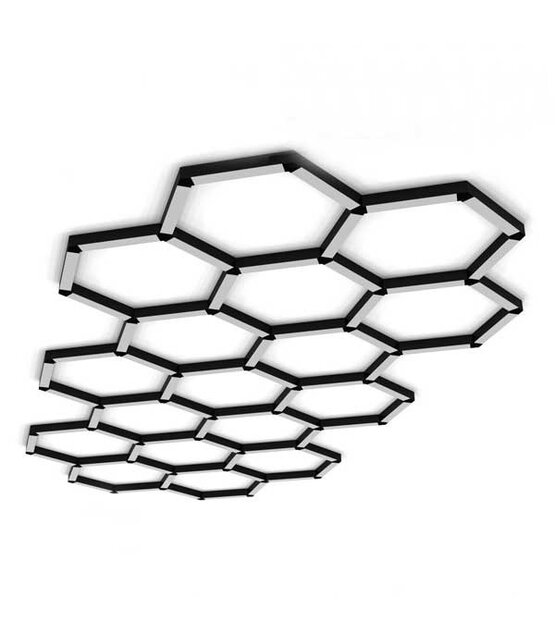 LED profiel honingraat Y verbinder XL306ZWART serie verbindingsstuk - inclusief schroeven