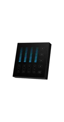 Zwarte Draadloze wanddimmer voor LED verlichting - B5-b zwart