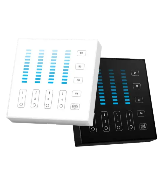 Witte draadloze wanddimmer voor LED verlichting - B5 Wit