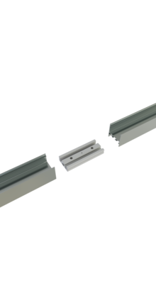 LED profiel rechte verbinding voor XL306ALU, XL306WIT, XL306ZWART