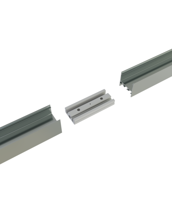 LED profiel rechte verbinding voor XL306ALU, XL306WIT, XL306ZWART