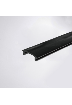 Afdekstrip 48V  2 meter - Zwart