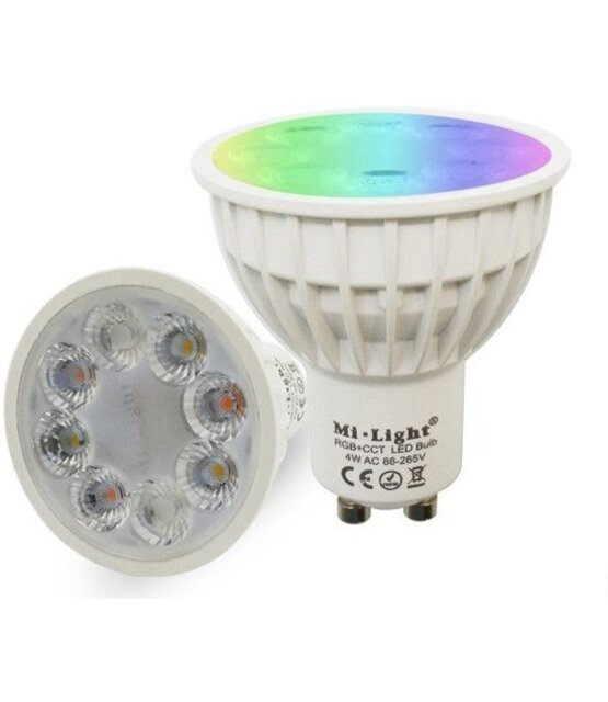 Instelbare TUYA GU10 LED Spot RGB+CCT (RGBCCT & 2700K-6500K) -  FUT103ZR-TUYA