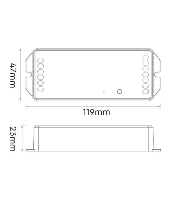 Professionele 20 ampere Zigbee 5-in-1 LED controller voor Single Color/Dual White/RGB/RGBW/RGBWW/RGBCCT LED strips 12-24-48v - PZ5